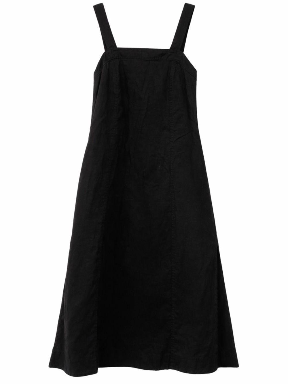 Madewell Linen-Cotton Princess-Seamed Midi Dress M - Picture 5 of 12